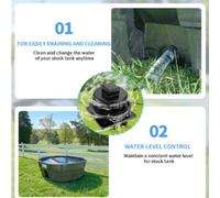 Stock Kit Tappo Scarico Serbatoio Valvola Ottone con Componenti Plastica ABS Res