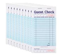 Stock Your Home Blue Guest Check Books for Servers 10 Pack Server Note Pads Waiter Checkbook Food Receipt Book Restaurant Order Pad Paper Checks