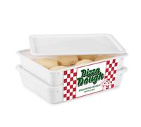 Stock Your Home Pizza Dough Proofing Container with Lid 2 Pack Homemade Bread Dough Proofing Box Pizza Dough Container Pizz