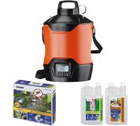 STOCKER - Nebulizzatore Giardino Elettrico Ricaricabile - Kit Completo Geyser per Zanzare con Timer e Pompa - 12L