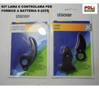 STOCKER FORBICE BATTERIA VULCANO E-25TR KIT LAMA E CONTROLAMA DI RICAMBIO