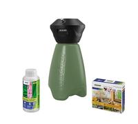 STOCKER Geyser Nebulizzatore 25 L MI 21 V - Kit Completo Anti-Zanzare con Batteria Li-Ion 21V, Serbatoio 25L e 100m di Tubo - Copertura Perimetrale fino a 400 mq - Sistema di Miscelazione Interna