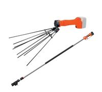 STOCKER - Kit Abbacchiatore Magma E-35 21V con Manico Telescopico 190-310 cm, Batteria 4 Ah e Tracolla - Raccolta Olive Veloce e Sicura