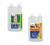 STOCKER - Kit Antizanzare Professionale 40004 1 L Zanzaricida Linea Etokraft Pyrecip Blu Micro E + 1 L Disabituante zanzare Florifens Barriera Vegetale - Trattamento per Aree Esterne e Giardino