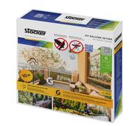 STOCKER Kit balcone Geyser 10 m tubo 3 ugelli 3 raccordi T 1 tappo