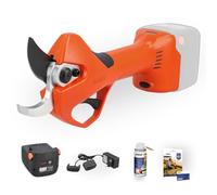 STOCKER - Kit Forbice Elettrica Magma E-40 TP 21V + Batteria Power 2,6Ah + Caricabatterie Doppio + Garanzia 60 Mesi + Olio Spray - Sistema Completo Potatura