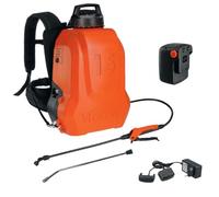 STOCKER - Kit Pompa Elettrica Zaino 15L 21V con Batteria e Caricabatterie - Trattamenti Piante Giardino Pressione Regolabile