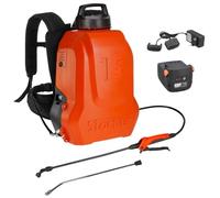 STOCKER - Kit Pompa Elettrica Zaino 15L 21V con Batteria Fast Charge 2,6Ah e Caricabatterie Doppio 21V - Pompa a Pressione Regolabile ergonomica per Trattamenti Piante