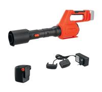 STOCKER - Kit Soffiatore 21V Power Line Motore Brushless con Batteria 4Ah Caricabatterie Doppio e Sacco Giardino 180L - Sistema Completo Giardinaggio