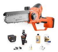Stocker - Kit Motosega Elettrica Magma E-150 LA 21V con Fodero e Batteria - Taglio Potente 12 m/s - Ideale per Potatura Professionale - Set Completo con Accessori e Garanzia 60 Mesi