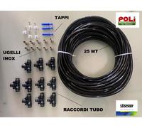 Kit base per Geyser STOCKER tubo 25 metri, 10 ugelli, 10 raccordi, cod. 4211