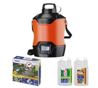 STOCKER - Nebulizzatore Giardino Elettrico Ricaricabile - Kit Completo Geyser per Zanzare con Timer e Pompa - 12L