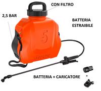 Pompa irroratrice a spalla Stocker - batteria a Litio 5 litri