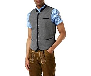 Stockerpoint Alonso Trachtenwesten Gilet Uomo, Grigio (Grigio-Blu Notte), 50