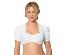 Stockerpoint - Camicetta folcloristica, Donna,Bianco (Weiß (Weiß)),46
