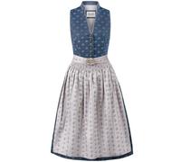 Stockerpoint Dirndl Amalie2 Vestito per Occasioni Speciali, Blu Scuro/Grigio, 34 Donna