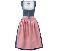 Stockerpoint Dirndl Roseline Vestito per Occasioni Speciali, Blu/Rosa Antico, 34 Donna