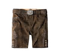Stockerpoint Pantaloni in Pelle da Uomo, Bison Sputato, 48