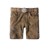 Stockerpoint Pantaloni in Pelle da Uomo, L'Avana Spolverata, 52