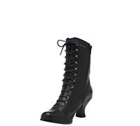 Stockerpoint Stivali 4490 Donna Mezza Gamba Stivali, Nero Nappa, 40 EU