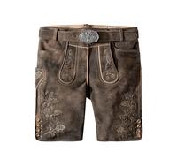 Stockerpoint Trachtenlederhose Bastian Pantaloni in Pelle, Ciottoli Spolverati, 44 Uomo