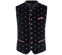 Stockerpoint - Gilet per Abito Tradizionale Tedesco, Manica Corta, Uomo, Nero (Schwarz (Schwarz)), 2XL