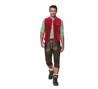 Stockerpoint Weste Ricardo-Trachtenwesten Uomo Rosso (Dunkelrot) Small (Taglia Produttore: 46)