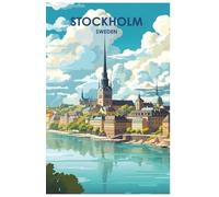 Stockholm Notebook: Stockholm | Sweden | Notebook | Journal | Planner | Sketchbook | Travel Diary | 100 Pages
