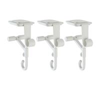 Stocking Holders Mantle, 2-in-1 Adjustable Mantel Hooks, 8,66 x 1,77 x 2,48 inche 3 pezzi No Drill Design, Secure Fit for Home, Living Room, Public Spaces, Retail Display, Door Frames, Apartment