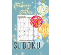 Stocking Stuffer Christmas Sudoku: 60 Puzzles Total: Easy, Medium & Hard Puzzles for Holiday Fun - Frosty Blues Edition