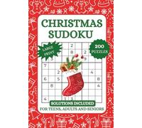 Stocking Stuffers - Christmas Sudoku: 200+ Festive Sudoku Puzzles with 4 Difficulty Levels for Adults, Teens, and Seniors for Relaxing Holiday Fun