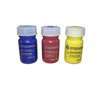 STOCKMAR Bundle - Pittura ad acquerello: 3 colori primari Assortimento 50 ML (rosso carminio, giallo limone, blu oltremare)