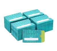 Stockroom Plus 500 Pack Hotel Key Card Envelopes Key Sleeve for Residents Room Card Envelope for Motel Business Bulk Printed