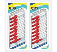 Stoddard OPTIM XX-Fine Red Spazzole interdentali (confezione da 16) - Spazzole dentali sottili professionali per spazi interdentali stretti