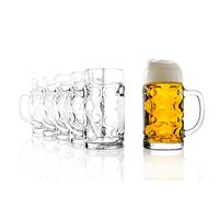 Stoelzle, boccale da birra tradizionale “Isar”, da 0,5 l, originale Oktoberfest, set da 6 pezzi, lavabile in lavastoviglie e di alta qualità