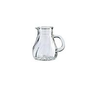 STÖLZLE - Caraffa in vetro superiore, serie Salisburgo, 0,5 l, set da 6 pezzi, effetto spirale, caraffa in vetro per crema, caraffa per latte, piccola caraffa con manico, resistente alla rottura e