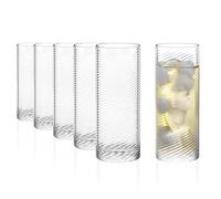 Stölzle Lausitz Berlin - Set di 6 bicchieri da cocktail da 523 ml, eleganti bicchieri da cocktail in cristallo in stile art déco, perfetti per long drink, succo e acqua, lavabili in lavastoviglie