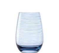 Stölzle Lausitz Bicchieri Acqua Twister Grigio Blu - Set 6 Bicchieri 465 ml in Cristallo Senza Piombo - Bicchieri Moderni per Acqua Succo e Cocktail - Resistenti agli Urti e Lavabili in Lavastoviglie