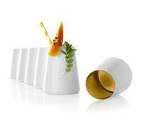 Stölzle Lausitz Bicchieri Bianchi/Oro Power Set di 6, 380 ml - Bicchieri Moderni per Acqua, Vino, Cocktail & Succo - Cristallo di Alta Qualità - Lavabile in Lavastoviglie & Antiurto, Made in Germany