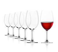 Stölzle Lausitz Bicchieri Bordeaux Classic Set da 6, 650 ml - Eleganti Calici per Vino Bordeaux - Bicchieri di Cristallo per il Massimo Sviluppo dell'Aroma - Lavabili in Lavastoviglie