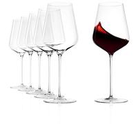 Stölzle Lausitz Bicchieri bordolese Q1 Set da 6 600 ml - Bicchieri da vino fatti a mano ideali per Bordeaux - Bicchieri da vino rosso in cristallo per il massimo sviluppo del sapore, lavabili in