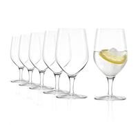 Stölzle Lausitz Bicchieri da Acqua Ultra Set 6 Pezzi 450ml - Eleganti Bicchieri con Stelo per Acqua, Succhi & Cocktail - Vetro di Cristallo, Lavabili in Lavastoviglie & Antiurto - Made in Germany