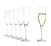Stölzle Lausitz Bicchieri da Champagne Exquisit Set di 6, 175ml - Eleganti Flûte in Cristallo Ideali per Champagne e Prosecco - Lavabili in Lavastoviglie e Resistenti agli Urti, Made in Germany