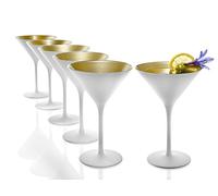 Stölzle Lausitz Olympic Calice, Matt White & Gold, cl 24, 6 unità