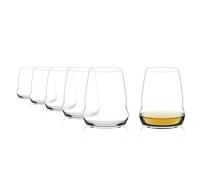 Stölzle Lausitz Bicchieri da Vino Bianco Cocoon Set di 6, 445ml - Calici Senza Stelo per la Massima Esaltazione degli Aromi - Bicchieri in Cristallo - Lavabili in Lavastoviglie