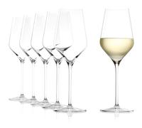 Stölzle Lausitz Bicchieri da Vino Bianco Quatrophil Set di 6 - Calici di Alta Qualità Ideali per Vino Bianco & Aperitivo - Eleganti Calici in Cristallo da 405 ml, Lavabili in Lavastoviglie