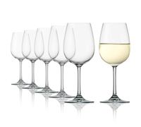 Stölzle Lausitz Bicchieri da Vino Bianco Weinland Set di 6, 290 ml - Calici Ideali per Vini Bianchi Leggeri & Rossi - Elegante Calice in Cristallo - Lavabile in Lavastoviglie e Antiurto