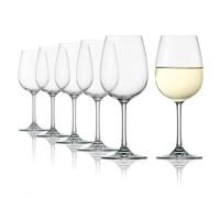 Stölzle Lausitz Bicchieri da Vino Bianco Weinland Set di 6, 350 ml - Calici Ideali per Vini Bianchi Corposi & Rossi Medi - Eleganti Calici in Cristallo - Lavabili in Lavastoviglie e Made in Germany
