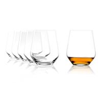Stölzle Lausitz Bicchieri da Whisky Quatrophil Set di 6, 370 ml - Eleganti Bicchieri da Whisky dal Design Intramontabile - Tumbler in Cristallo Senza Piombo - Lavabili in Lavastoviglie e Antiurto