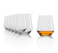 Stölzle Lausitz Bicchieri da Whisky Quatrophil Set di 6, 470 ml - Eleganti Bicchieri Tumbler per Whisky, Bourbon e Scotch - Cristallo Senza Piombo - Lavabili in Lavastoviglie e Antiurto